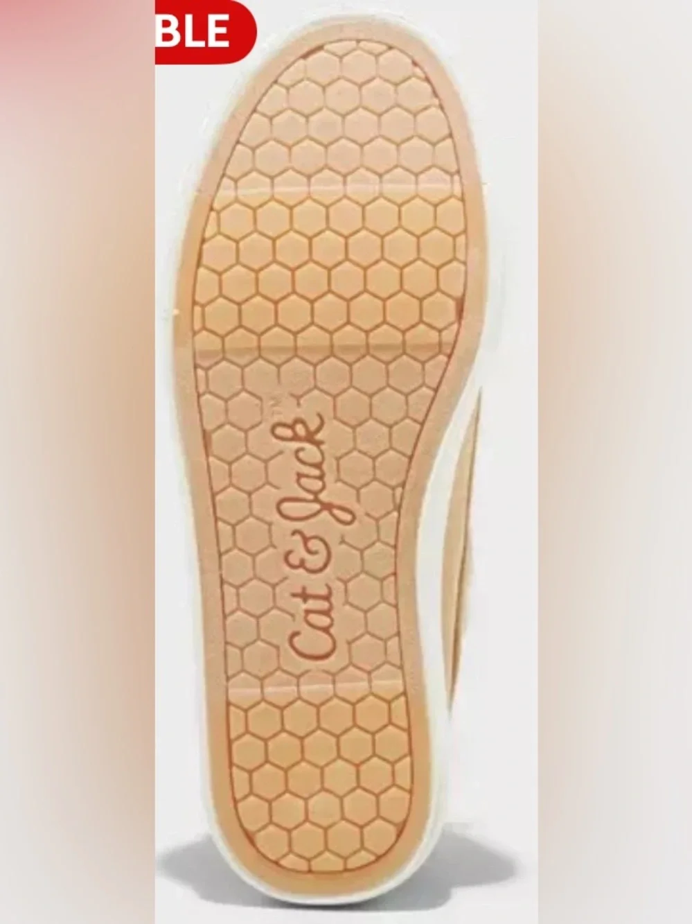 NEW- Kids Sz.5 Cat & Jack Reece Slip On Boat Shoes Beige Casual loafers
